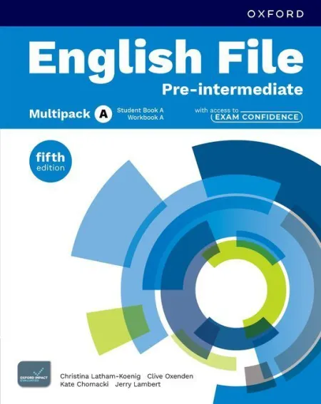 English File Pre-Interm A2;B1 Multipack a Student & Workbook Fifth Edition 5A Ed