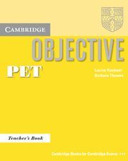 OBJETIVE PET TEACHERS BOOK