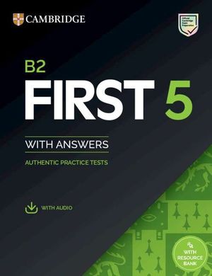 B2 FIRST 5 STUDENT`S BOOK WITH ANSWERS WITH AUDIO WITH RESOURCE BANK
