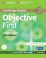 OBJECTIVE FIRST STUDENTS BOOK WITH ANSWERS CD-ROM 4TH EDITION( 2015 )