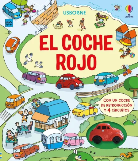 El Coche Rojo Juguete con Cuerda