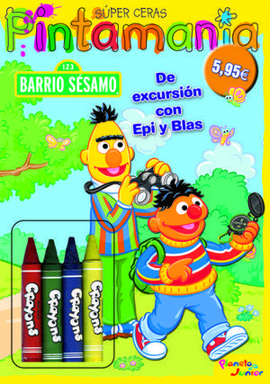 BARRIO SESAMO DE EXCURSION CON EPI Y BLAS PINTAMANIA SUPER CERAS