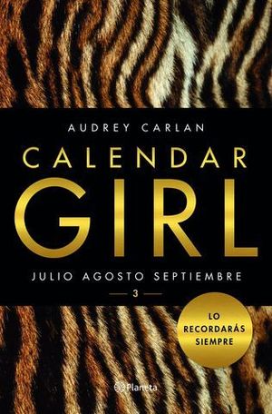 CALENDAR GIRL 3 JULIO AGOSTO SEPTIEMBRE