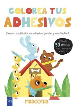 COLOREA TUS ADHESIVOS.  MASCOTAS