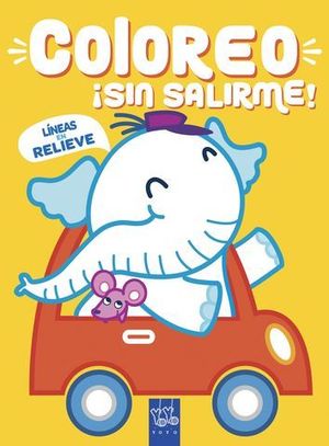 COLOREO SIN SALIRME.  ELEFANTE