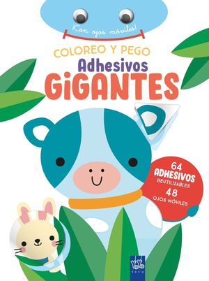 COLOREO Y PEGO ADHESIVOS GIGANTES.  VACA