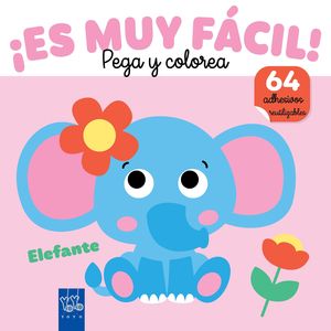 ELEFANTE.  ES MUY FACIL ! PEGA Y COLOREA