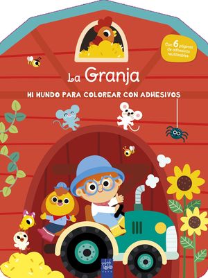 LA GRANJA.  MI MUNDO PARA COLOREAR CON ADHESIVOS