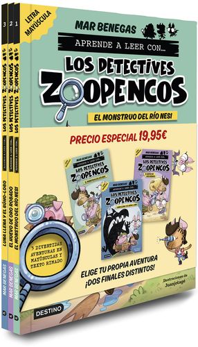 PACK ( 1, 2, 3 ) APRENDER A LEER CON.. LOS DETECTIVES ZOOPECOS