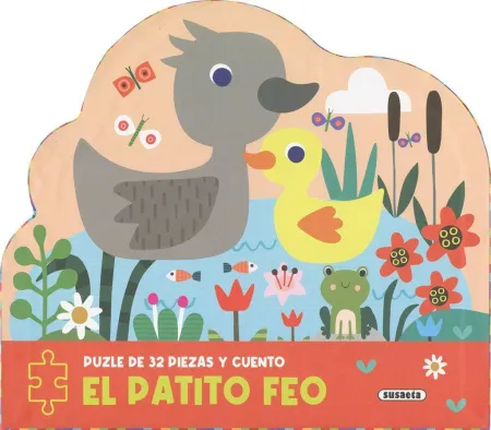 El Patito Feo Puzzle de 32 Piezasy Cuento