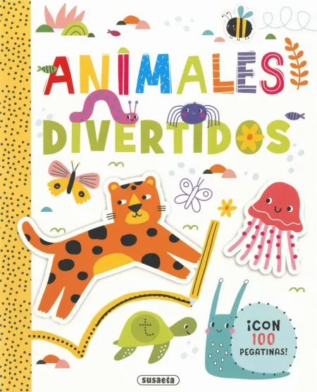 Animales Divertidos con 100 Pegatinas