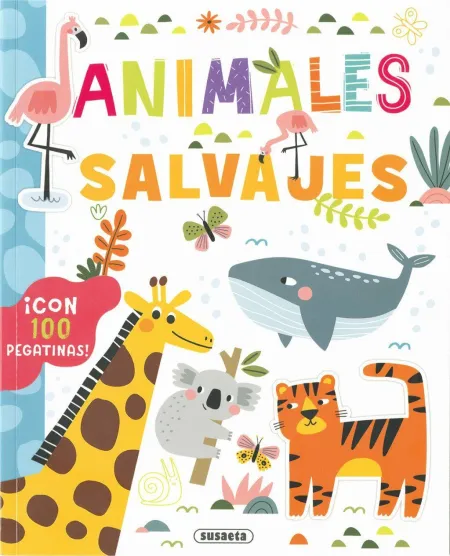Animales Salvajes con 100 Pegatinas