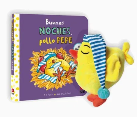 Pack el Pollo Pepe se Va a Dormir + Muñeco