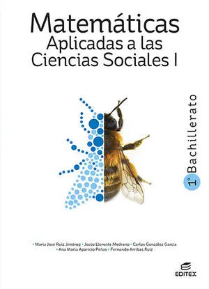 Matematicas 1º Bachiller Aplicadas Ccss Ed. 2022