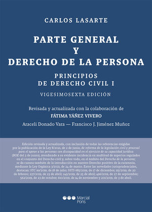 **P.F.** PRINCIPIOS DE DERECHO CIVIL. 26 ED.