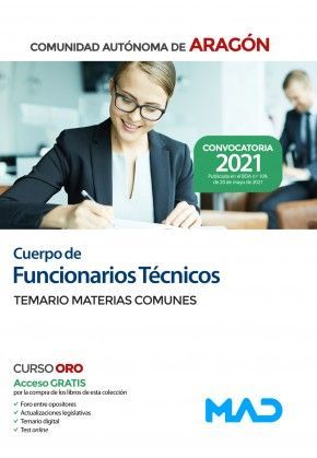 CUERPO DE FUNCIONARIOS TECNICOS DGA TEMARIO COMUN  2021