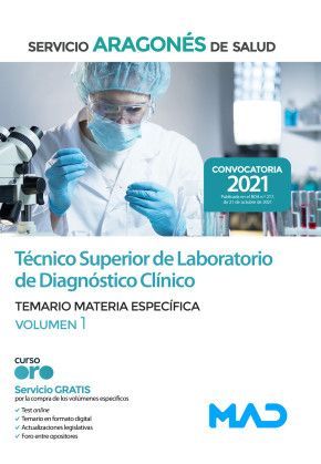 TECNICO SUPERIOR DE LABORATORIO ESPECIFICO VOL.1 SALUD 2021