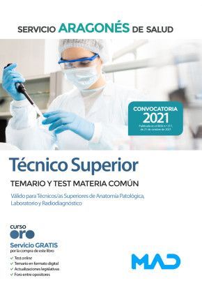 TECNICO SUPERIOR LABORATORIO COMUN Y TEST SALUD 2021