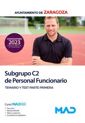C2 DE PERSONAL FUNCIONARIO DEL AYUNTAMIENTO ZARAGOZA 2023