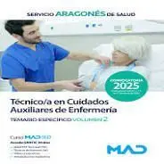 Tecnico/A Cuidados Auxiliares Enfermeria Temario Específico Vol. 2 Salud Aragon 2025