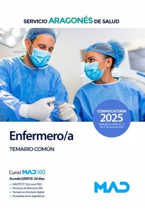 ENFERMERO/A TEMARIO COMN SALUD ARAGON 2025