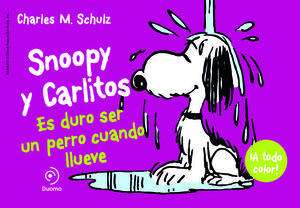 SNOOPY Y CARLITOS.  ES DURO SER UN PERRO CUANDO LLUEVE