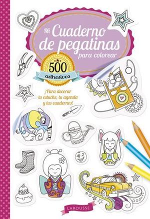 MI CUADERNO DE PEGATINAS PARA COLOREAR