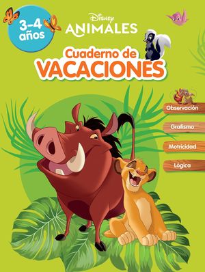 CUADERNO DE VACACIONES DISNEY 3 - 4 AOS