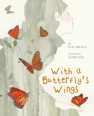 WITH A BUTTERFLY,S WINGS