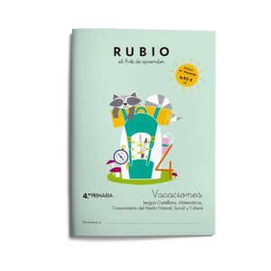 CUADERNO RUBIO VACACIONES 4 PRIMARIA ED. 2024