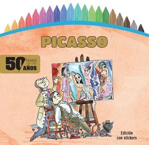 PINTAR PICASSO 50 ANIVERSARIO CON STICKERS