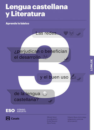 LENGUA CASTELLANA Y LITERATURA 3 ESO APRENDE LO BASICO ED. 2024
