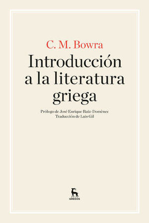 INTRODUCCION A LA LITERATURA GRIEGA