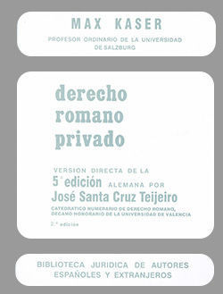 DERECHO ROMANO PRIVADO 5 ED