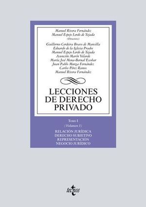 LECCIONES DE DERECHO PRIVADO  TOMO 1-VOL. 3  RELACION JURIDICA