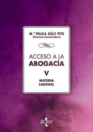 ACCESO A LA ABOGACIA VOL 5 MATERIA LABORAL