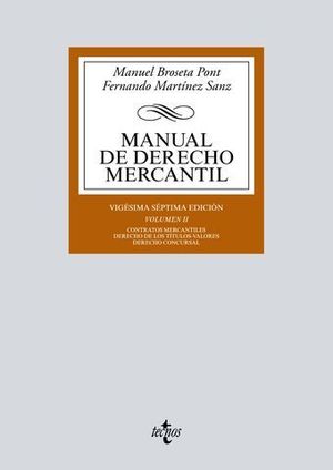 MANUAL DE DERECHO MERCANTIL VOL 2