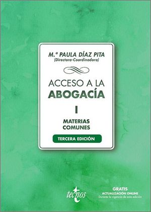 ACCESO A LA ABOGACIA VOL 1 MATERIAS COMUNES