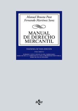 MANUAL DE DERECHO MERCANTIL  VOL. 1