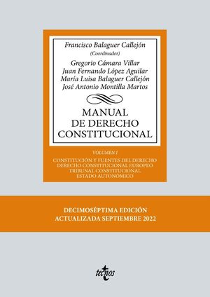 MANUAL DE DERECHO CONSTITUCIONAL VOL. I