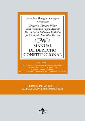 MANUAL DE DERECHO CONSTITUCIONAL VOL. II 2022