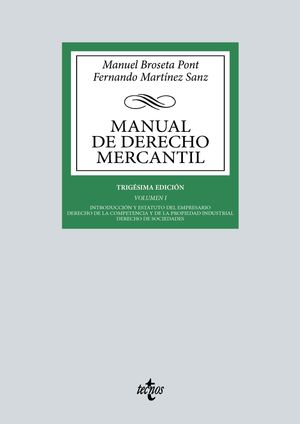 MANUAL DE DERECHO MERCANTIL VOL I