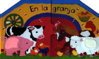 EN LA GRANJA (CON 4 LIBROS VACA, CERDO, OVEJA Y PONI)