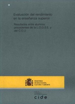 EVALUACION DEL RENDIMIENTO EN LA ENSE�ANZA SUPERIOR