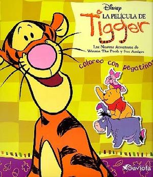PELICULA DE TIGGER, LA. COLOREO CON PEGATINAS