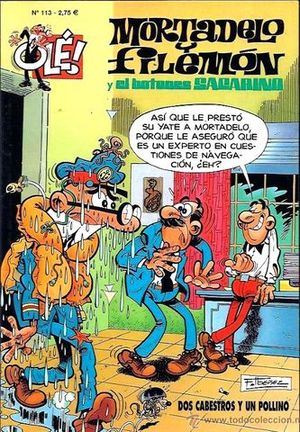 OLE MORTADELO 113 DOS CABESTROS Y UN POLLINO
