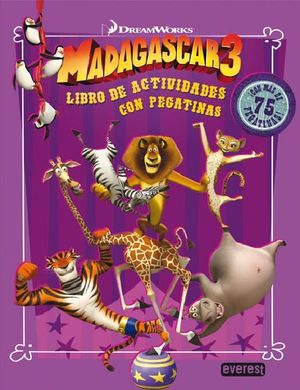 MADAGASCAR 3 LIBRO DE ACTIVIDADES CON PEGATINAS