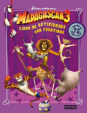 MADAGASCAR 3 LIBRO DE ACTIVIDADES CON PEGATINAS
