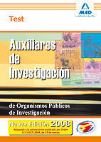 TEST AUXILIARES INVESTIGACION ORGANISMOS PUBLICOS ED. 2008
