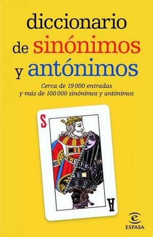 DICCIONARIO DE SINONIMOS Y ANTONIMOS